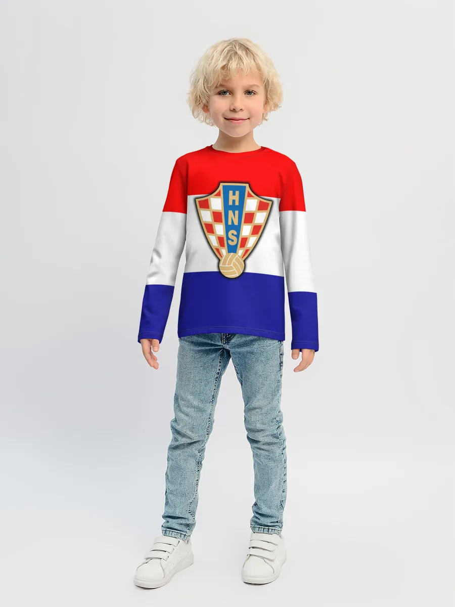 Детский лонгслив / Сборная Хорватии флаг