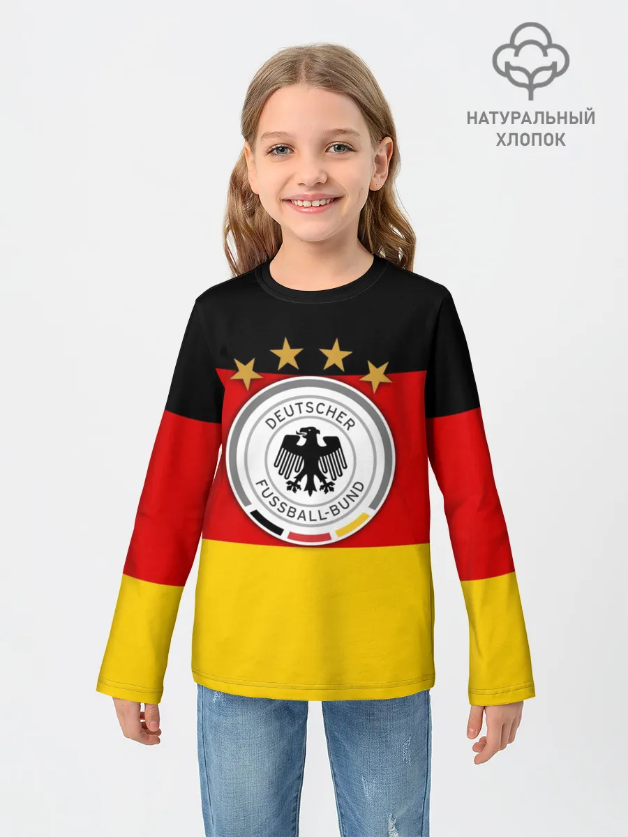 Детский лонгслив / Сборная Германии флаг