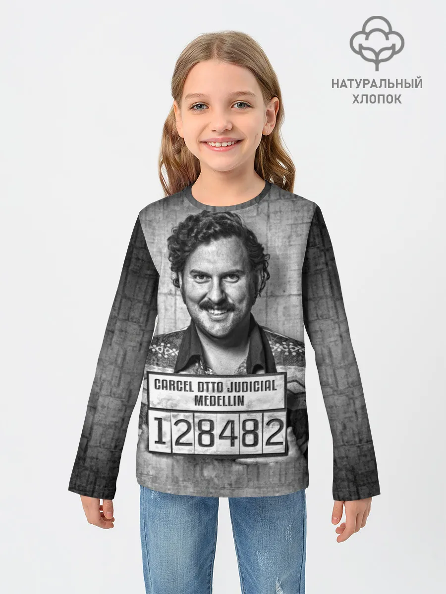 Детский лонгслив / Пабло Эскобар