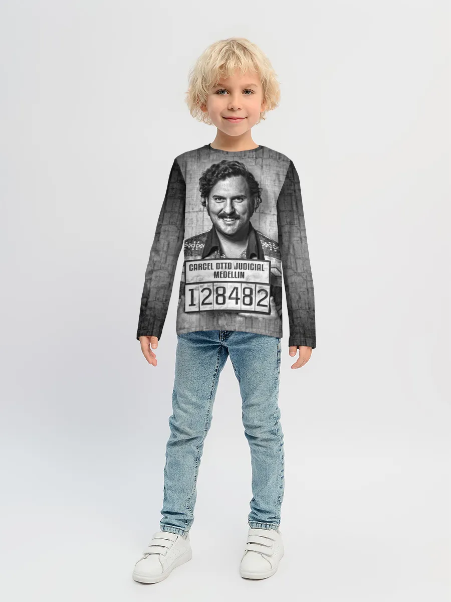 Детский лонгслив / Пабло Эскобар