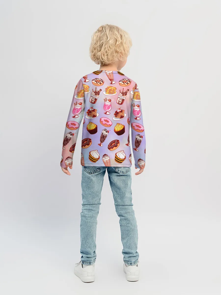 Детский лонгслив / Очень Сладкий Паттерн