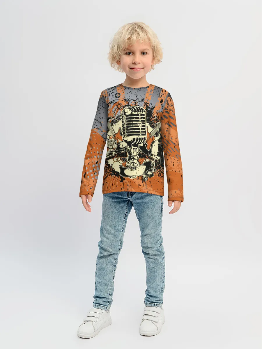 Детский лонгслив / Microphone