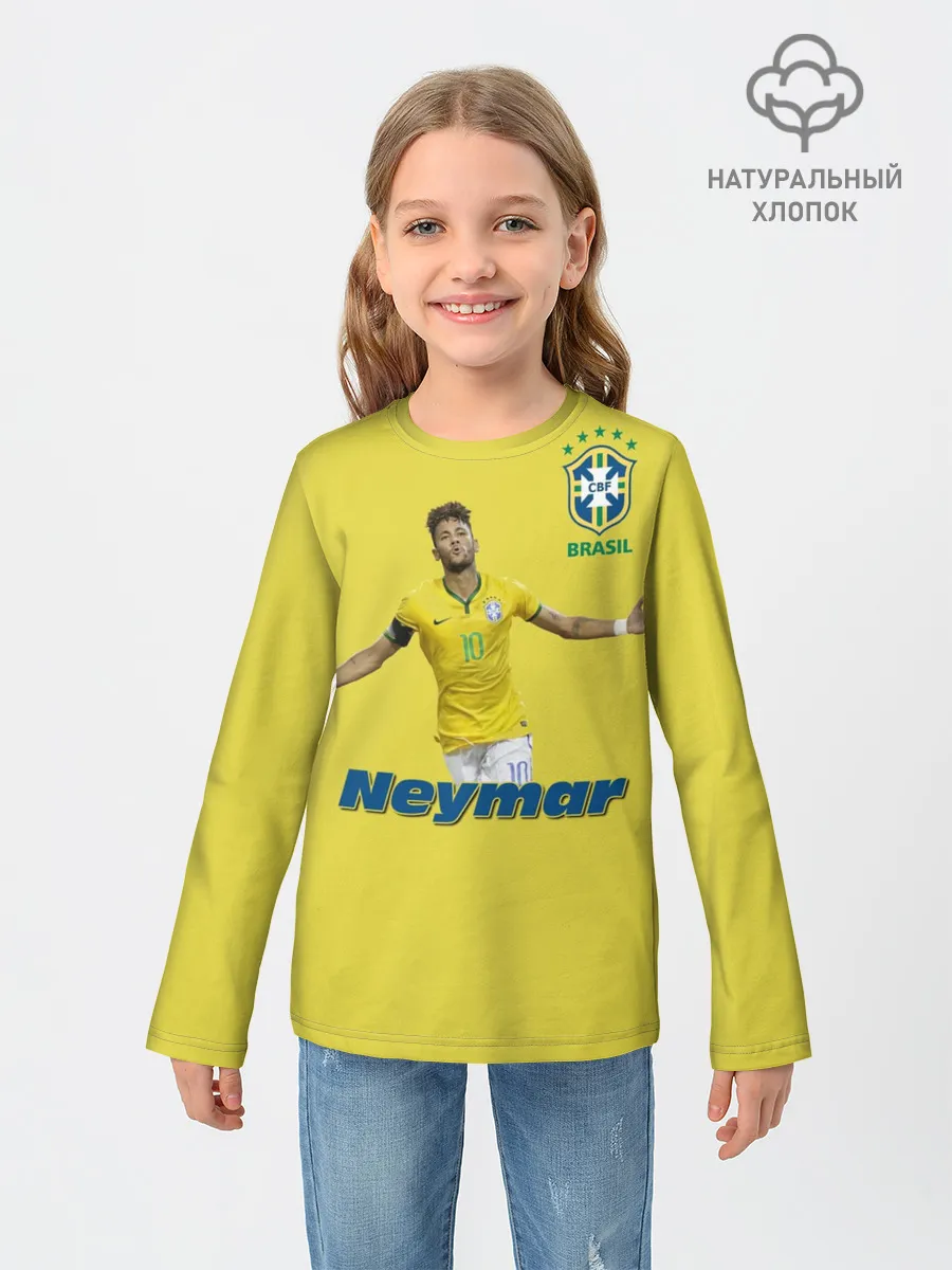 Детский лонгслив / Неймар