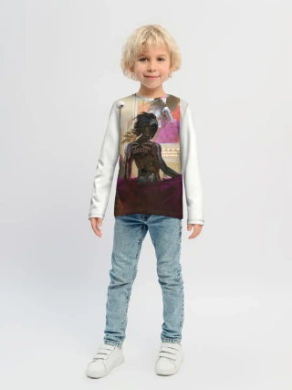 Детский лонгслив / Lady. Cyberpunk 2077