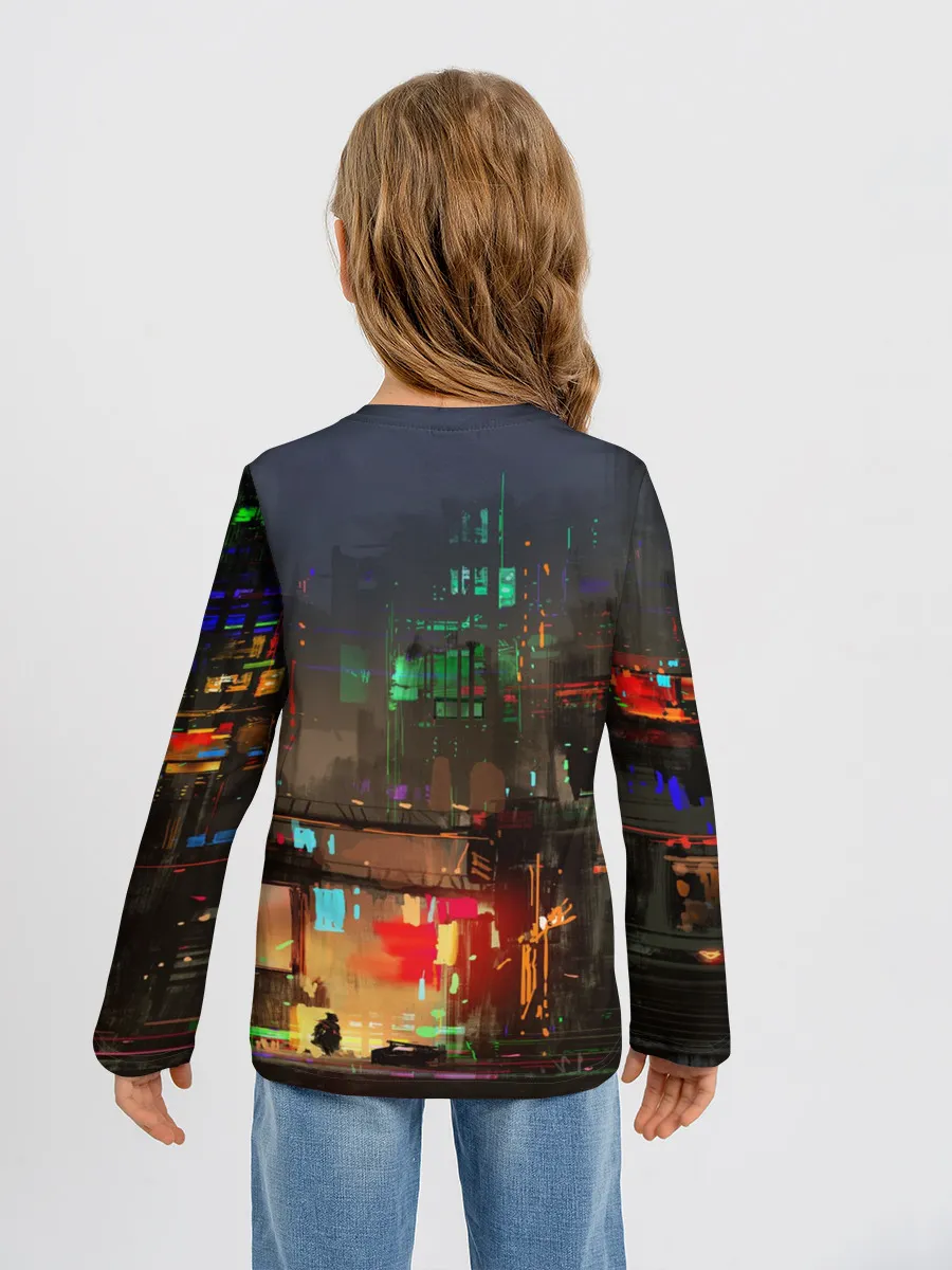 Детский лонгслив / Cyber Punk 2077