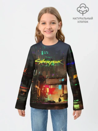 Детский лонгслив / Cyber Punk 2077