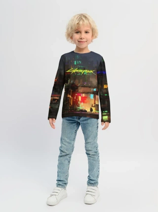 Детский лонгслив / Cyber Punk 2077