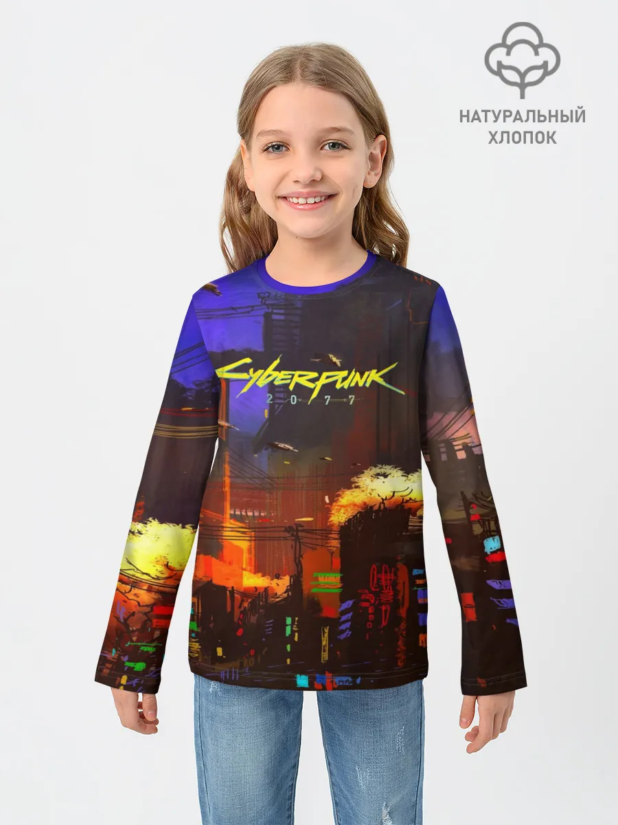 Детский лонгслив / Cyber Punk 2077