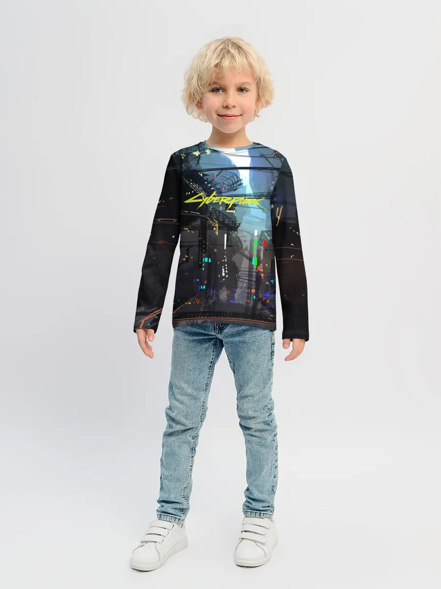 Детский лонгслив / Cyber Punk 2077