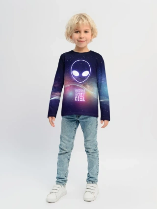 Детский лонгслив / НЛО: людей не существует.