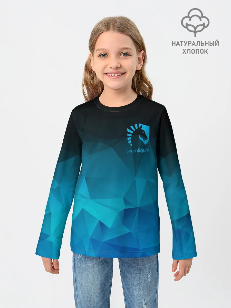 Детский лонгслив / TEAM LIQUID E-SPORT