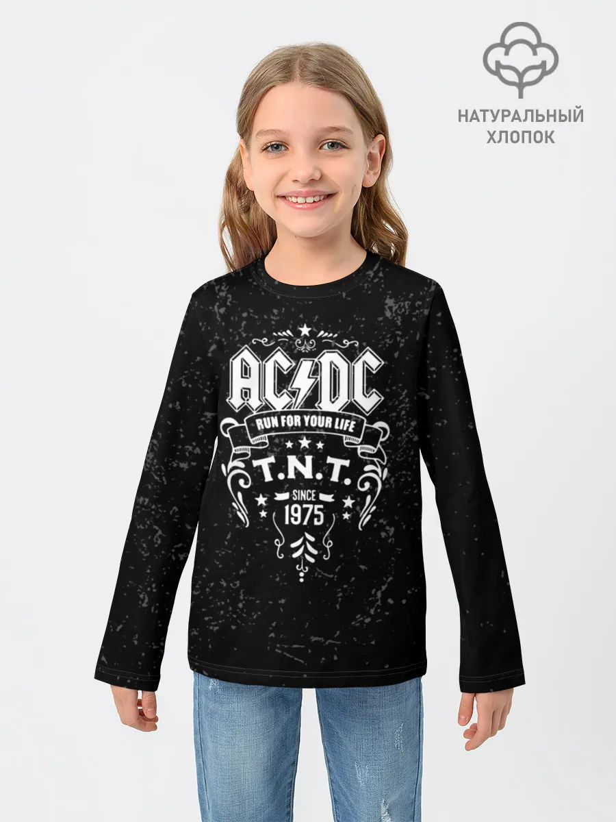 Детский лонгслив / AC/DC run for your life