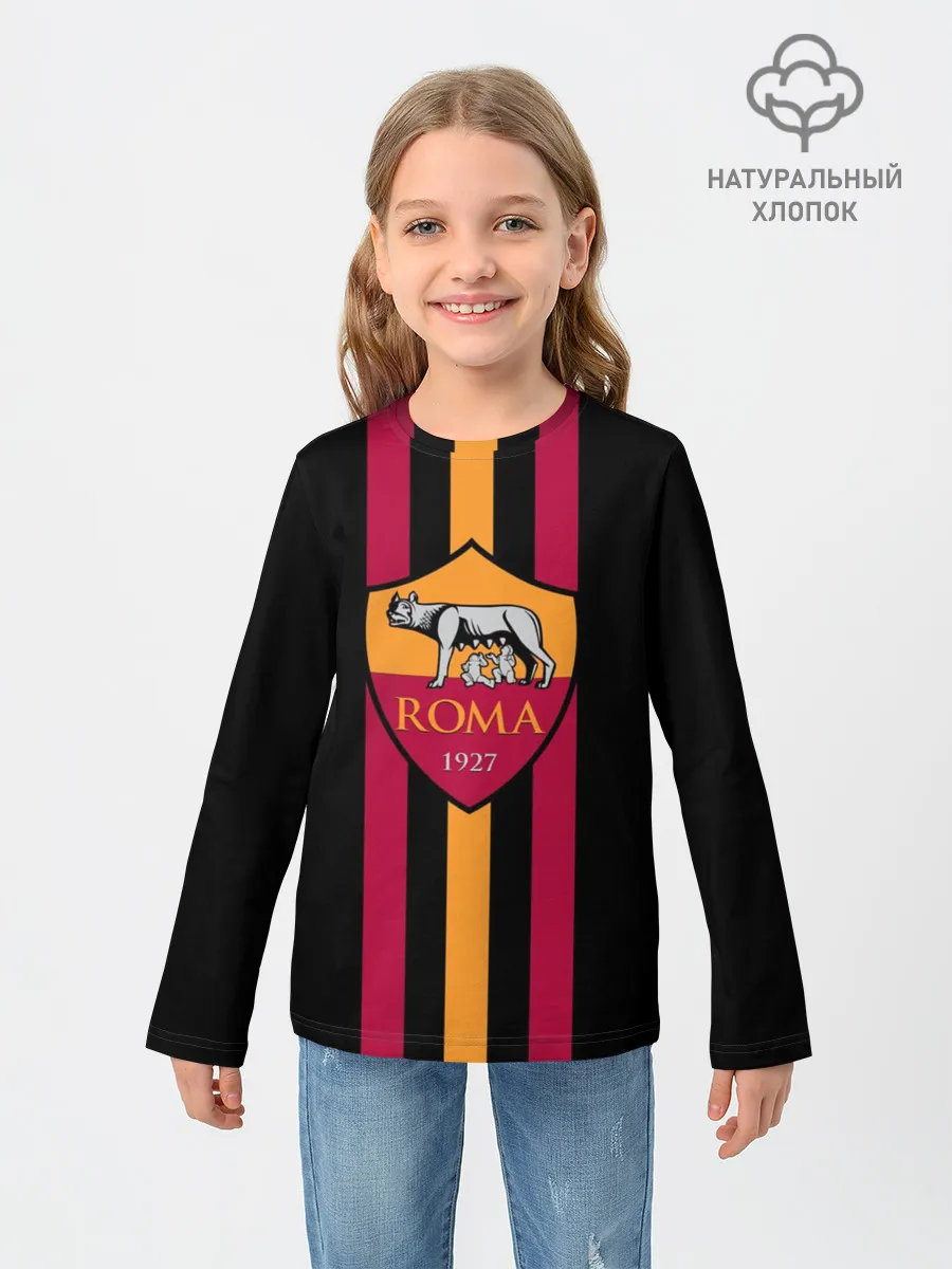 Детский лонгслив / FC Roma Lines