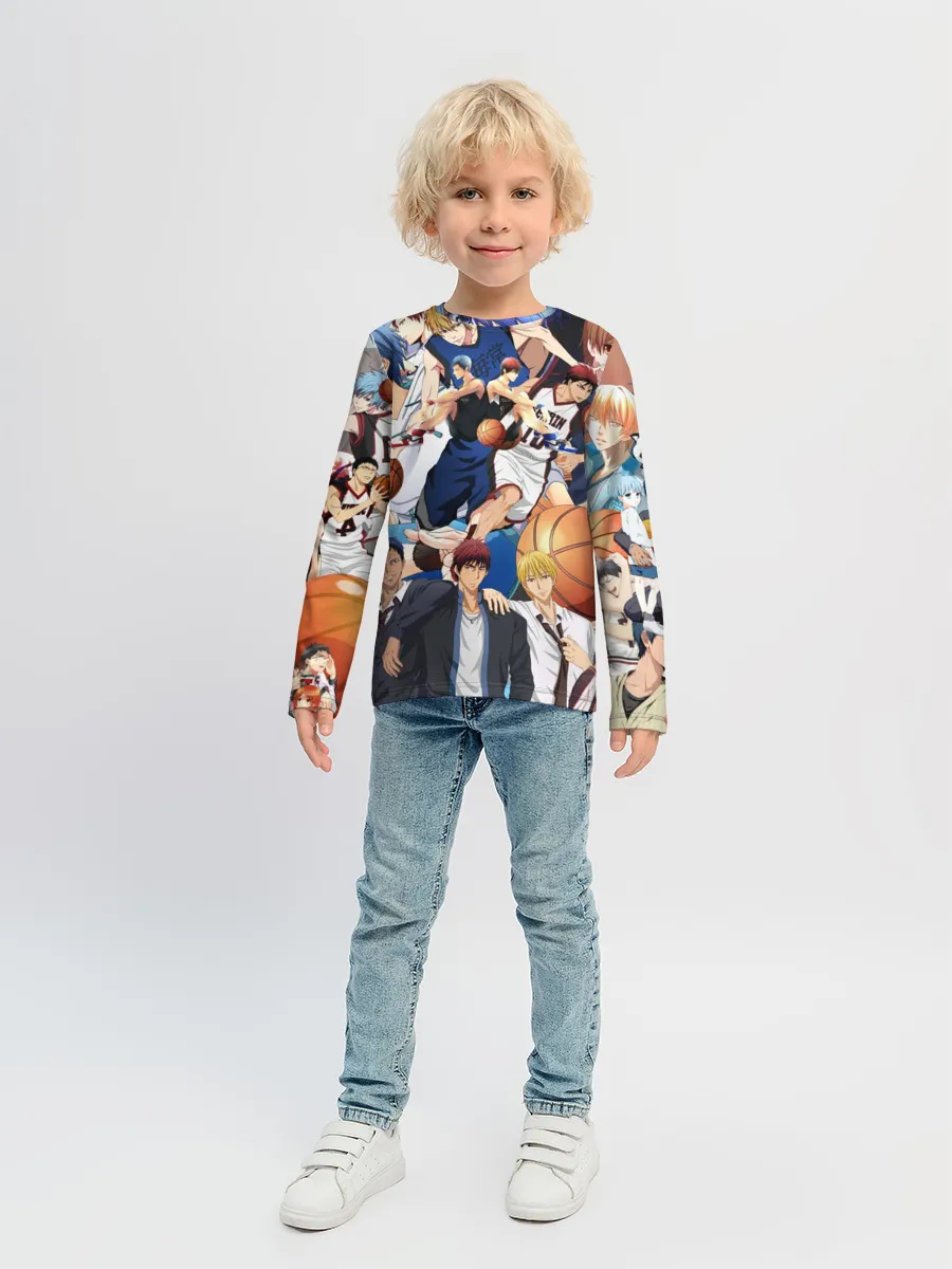 Детский лонгслив / Kuroko no Basket паттерн