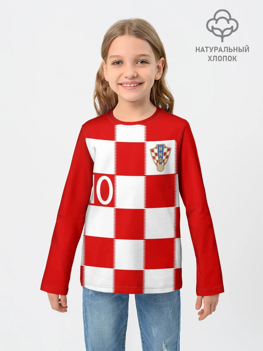 Детский лонгслив / Модрич Хорватия