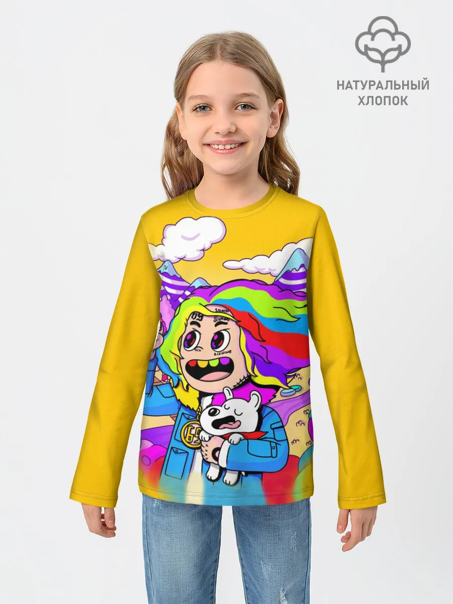 Детский лонгслив / 69 rainbow