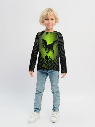Детский лонгслив / Велоцераптор