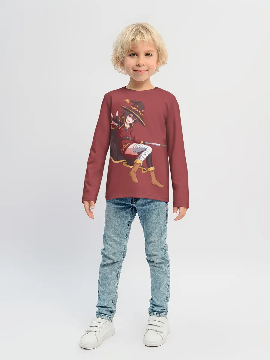 Детский лонгслив / Megumin peace