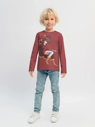 Детский лонгслив / Megumin peace