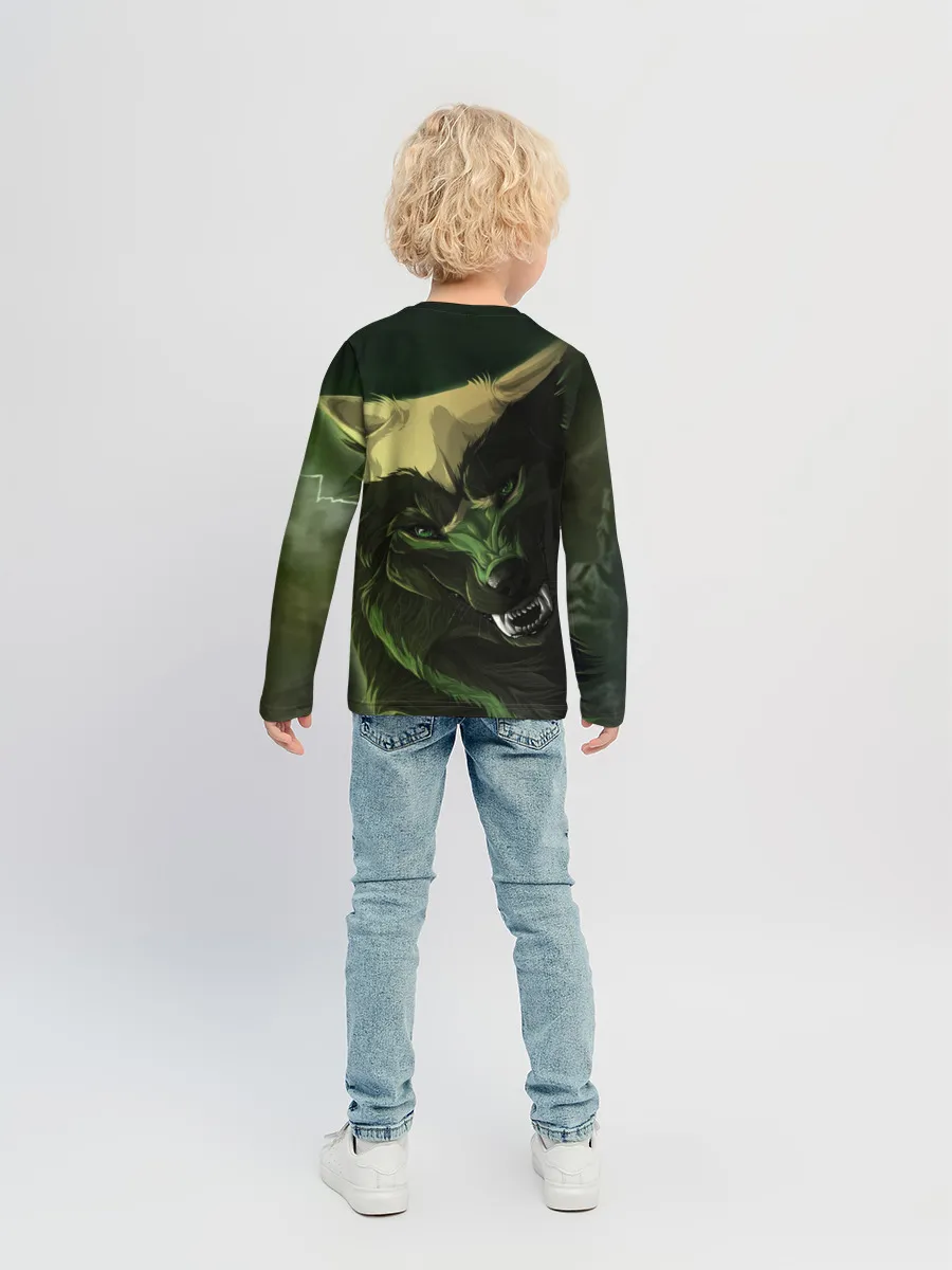 Детский лонгслив / Дикий хищник