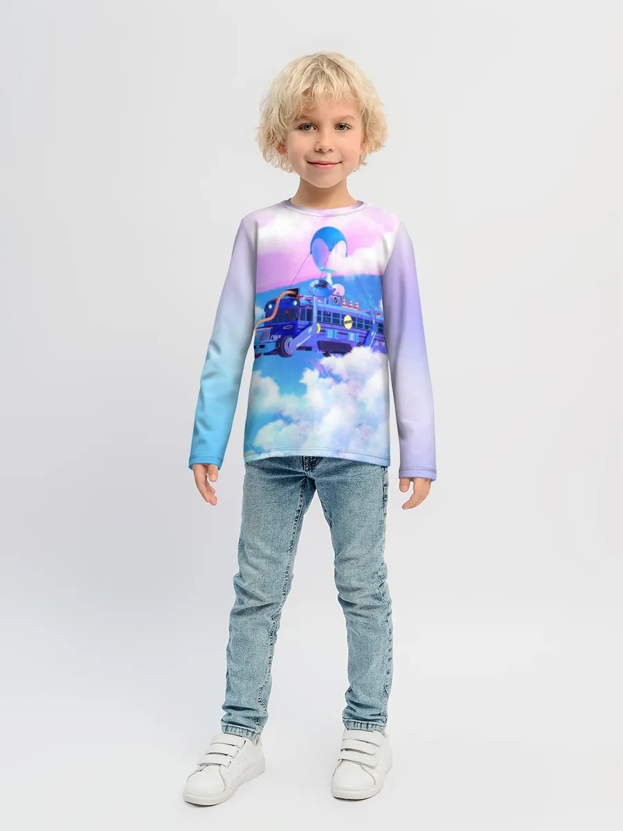 Детский лонгслив / Fortnite Bus