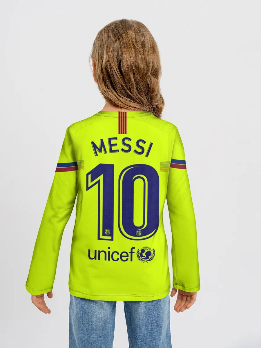 Детский лонгслив / Messi away 18-19