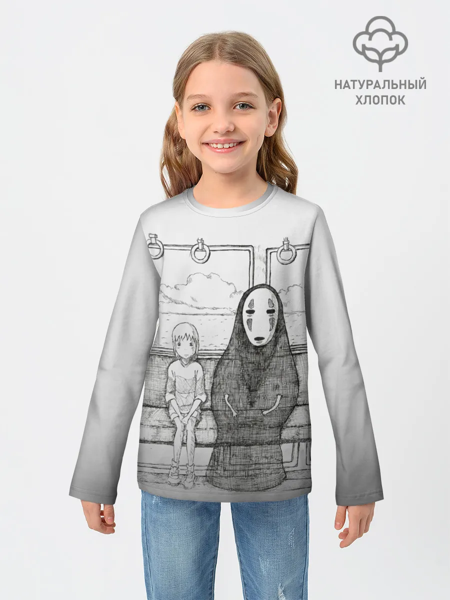 Детский лонгслив / Тихиро и Каонаси
