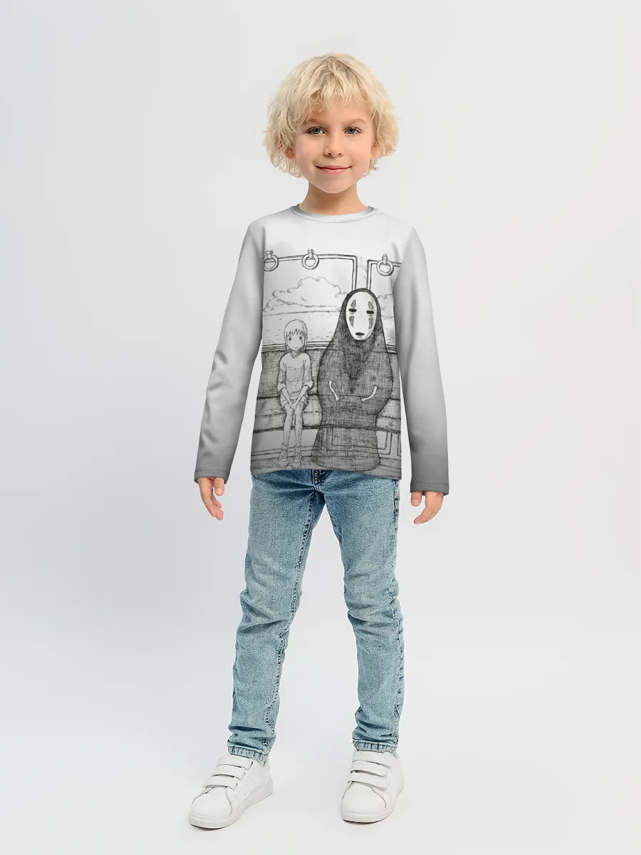 Детский лонгслив / Тихиро и Каонаси