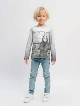 Детский лонгслив / Тихиро и Каонаси