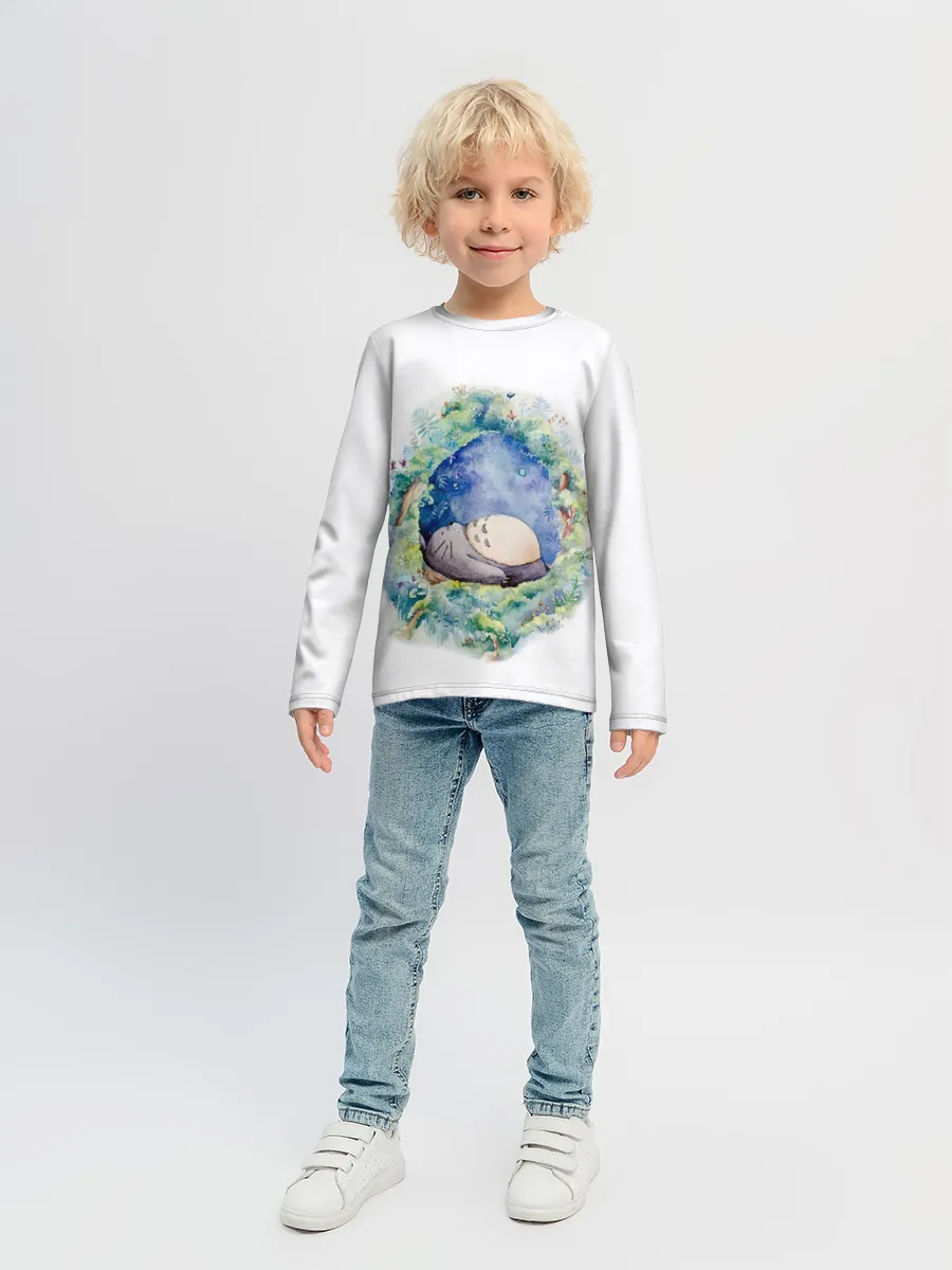 Детский лонгслив / Тоторо спит