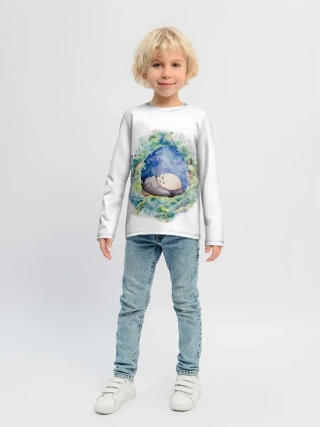 Детский лонгслив / Тоторо спит