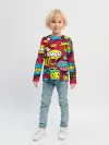 Детский лонгслив / Стиль pop-art