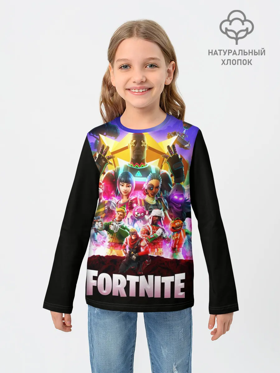 Детский лонгслив / Fortnite Королевская Битва