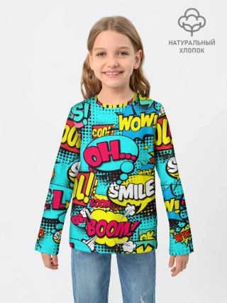 Детский лонгслив / Поп-арт в моде