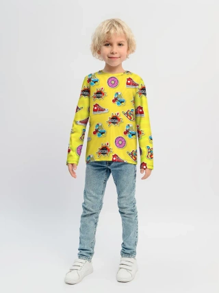 Детский лонгслив / Pop Art