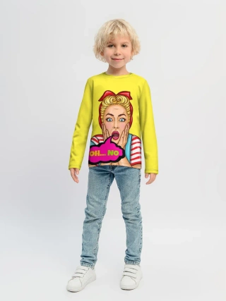 Детский лонгслив / Oh...no
