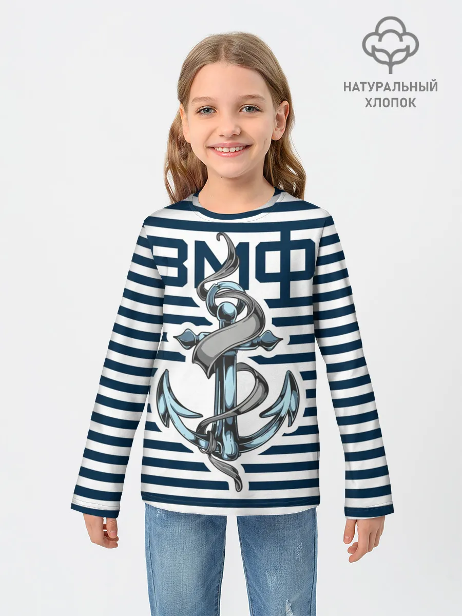 Детский лонгслив / Якорь ВМФ