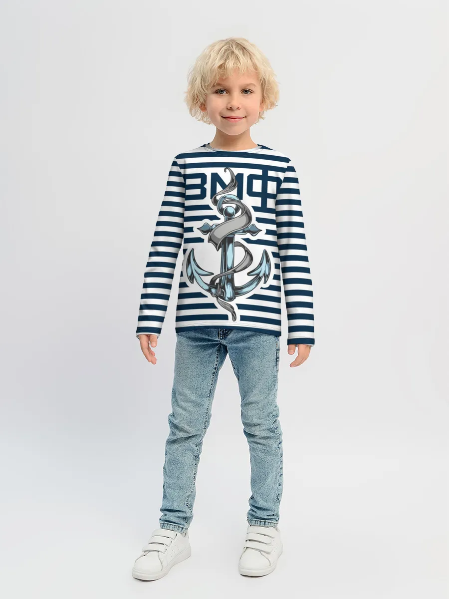 Детский лонгслив / Якорь ВМФ