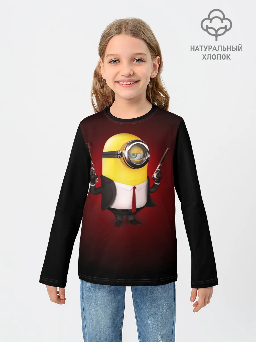 Детский лонгслив / Hitman __