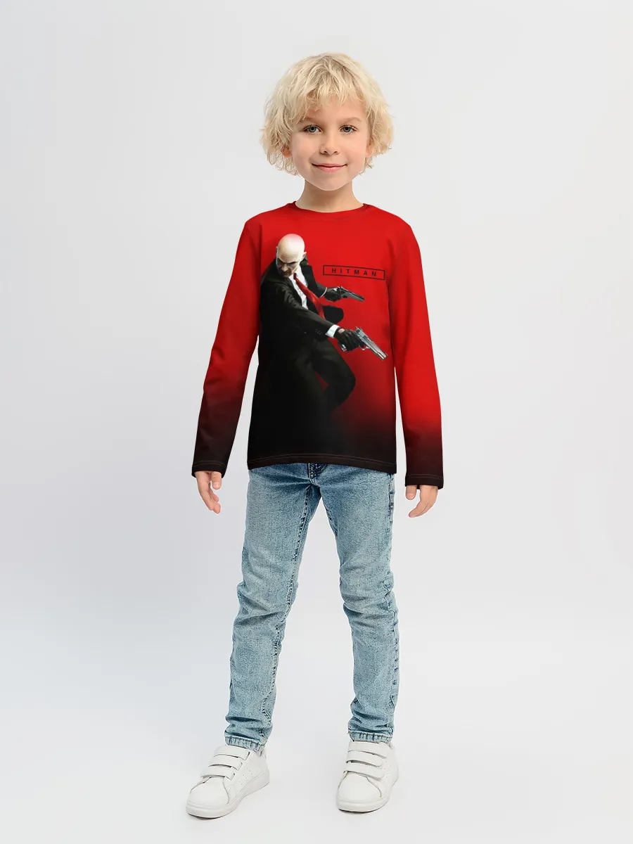 Детский лонгслив / Hitman_3