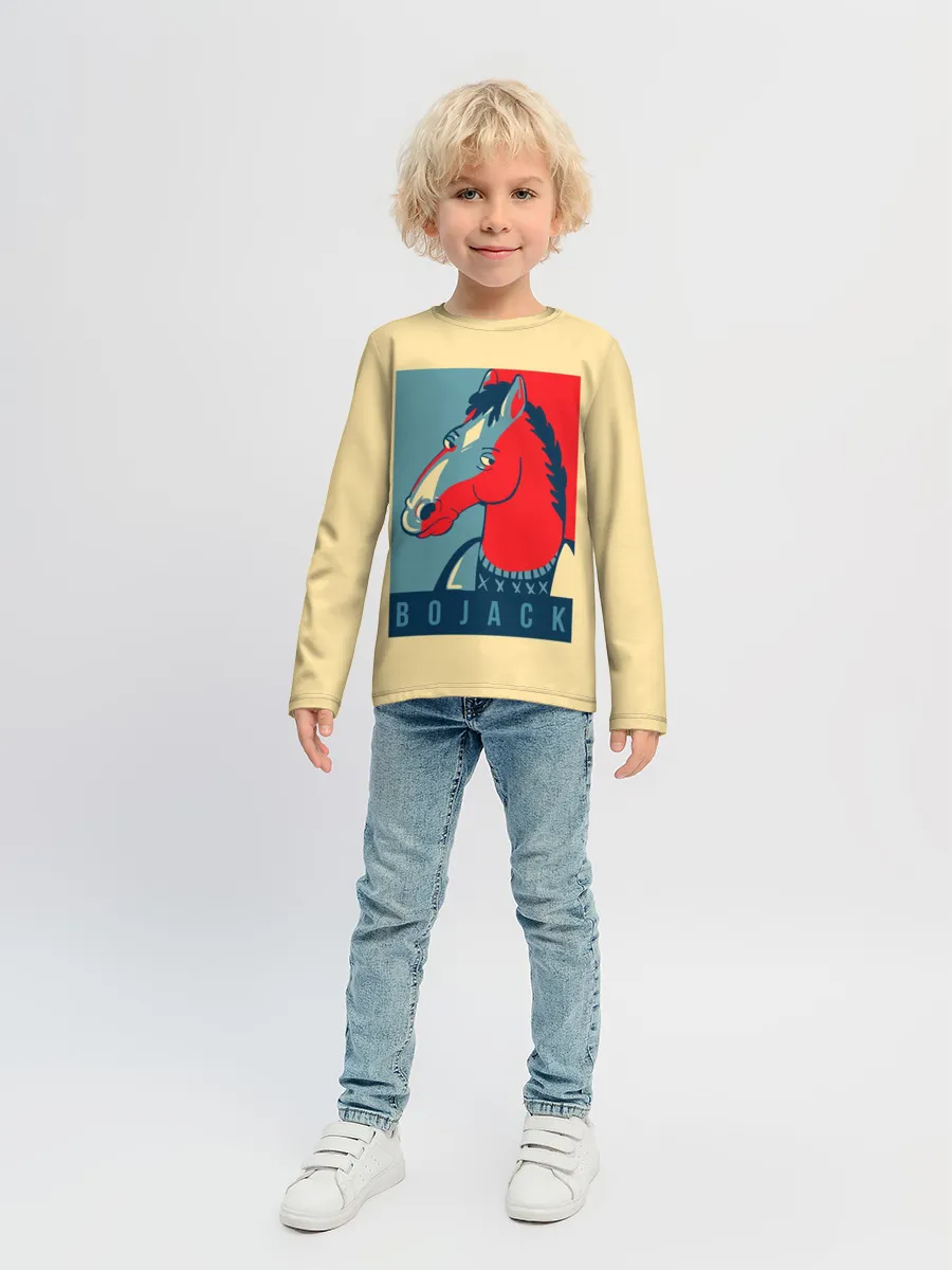 Детский лонгслив / Конь БоДжек #2