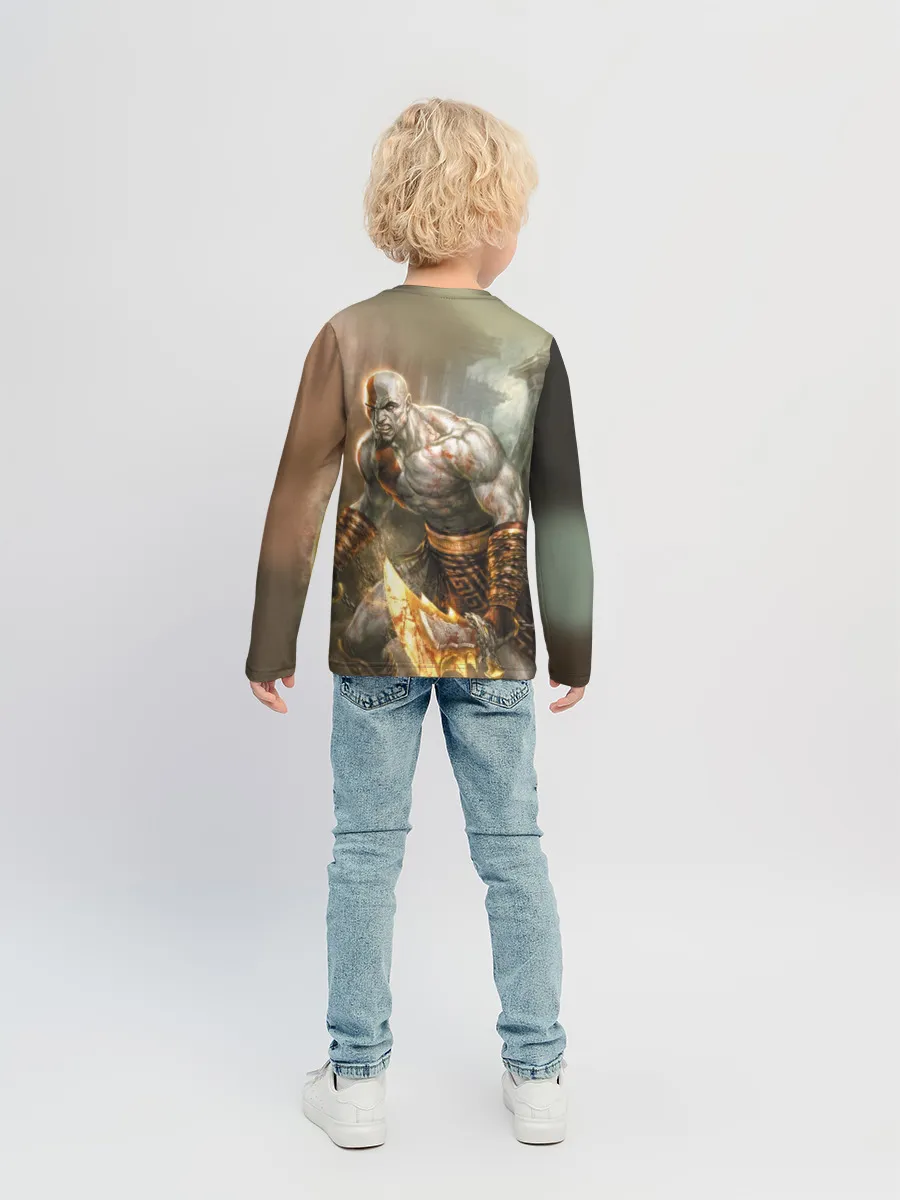 Детский лонгслив / God of War
