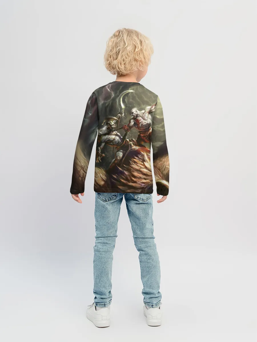 Детский лонгслив / Бог войны