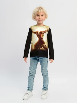 Детский лонгслив / God of War