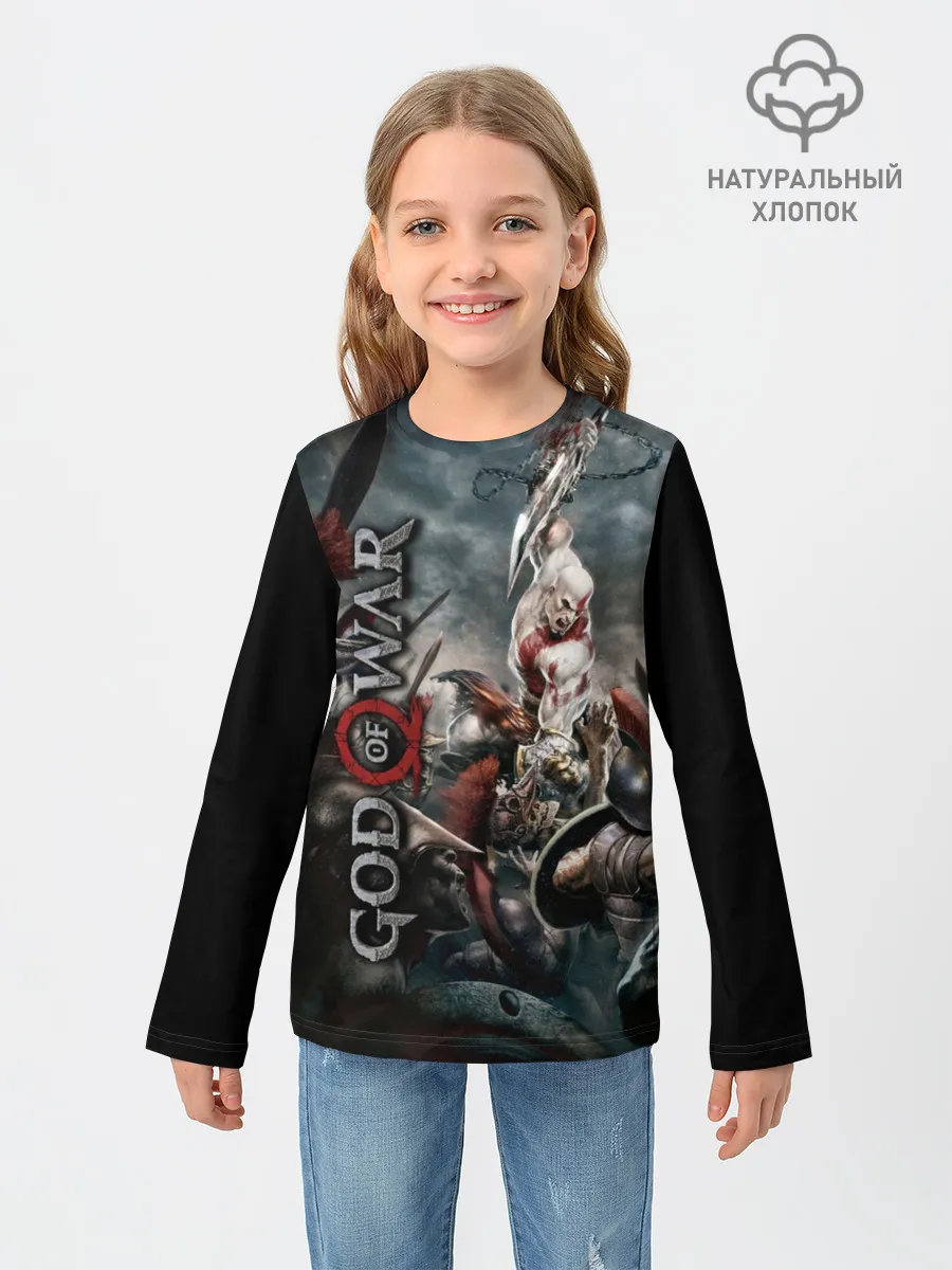 Детский лонгслив / God of War
