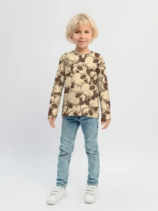 Детский лонгслив / мопс