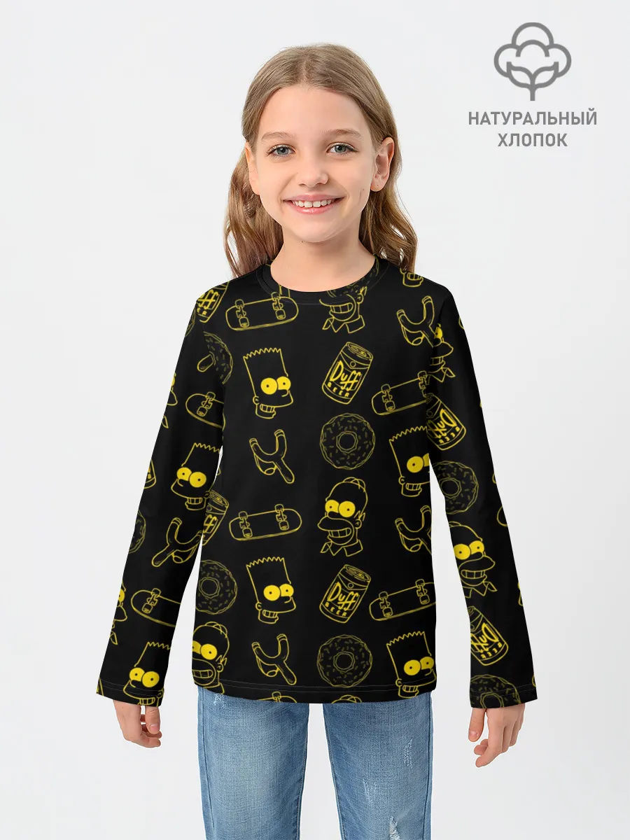 Детский лонгслив / Барт и Гомер