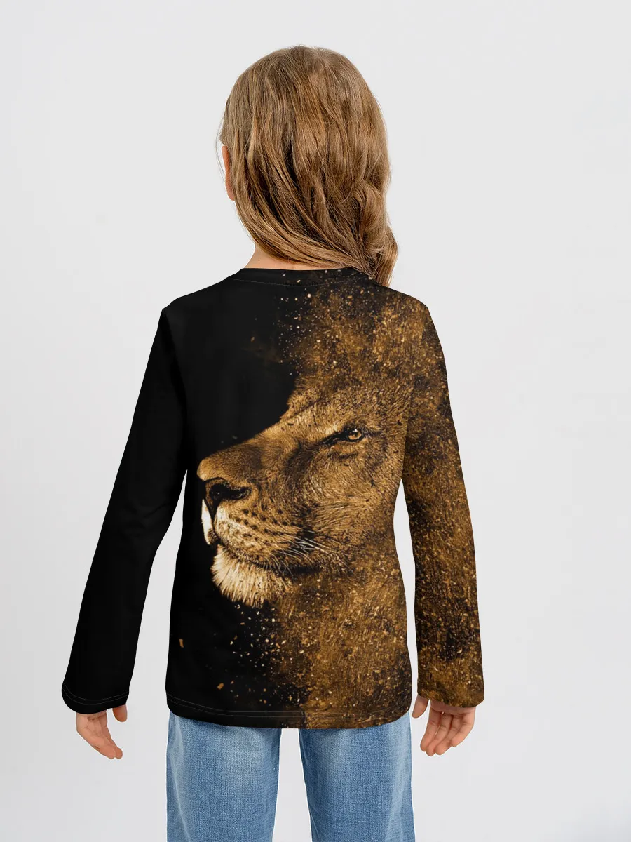 Детский лонгслив / Лев