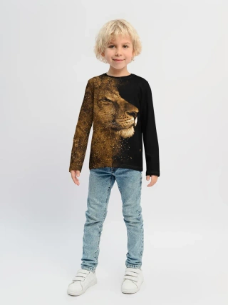 Детский лонгслив / Лев