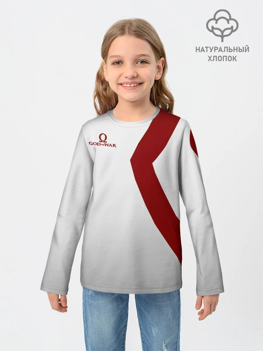 Детский лонгслив / GOD of WAR Татуировки Кратоса